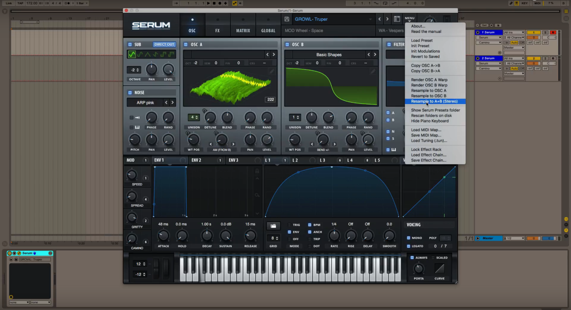 resample in serum
